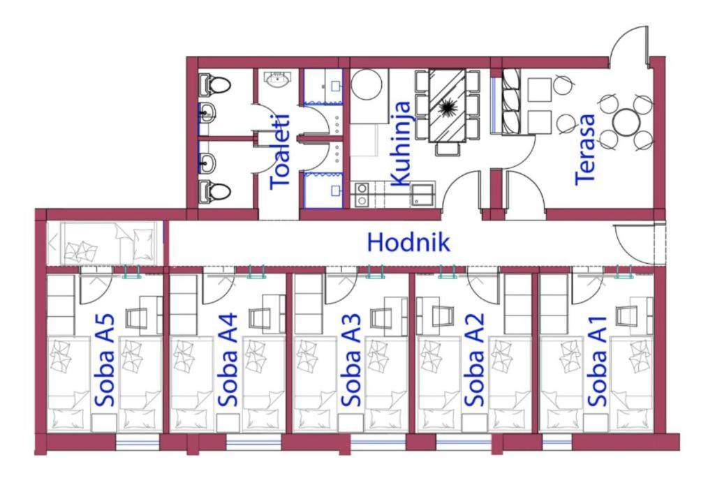 Atrijum Apartments And Rooms Kladovo Eksteriør bilde